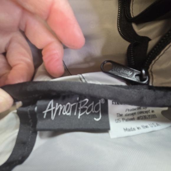 Vtg AmeriBag The Healthy Back Bag Leather Sling Backpack Made In Usa main image 11